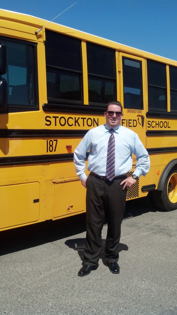 Stockton USD's Director of Transportation, Carlos Chicas