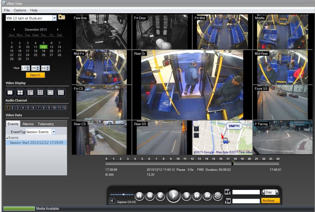 Seon, video surveillance, cameras for transit