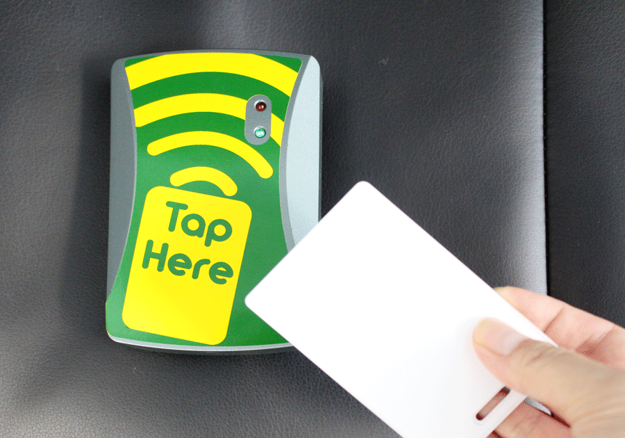 RFID reader and card
